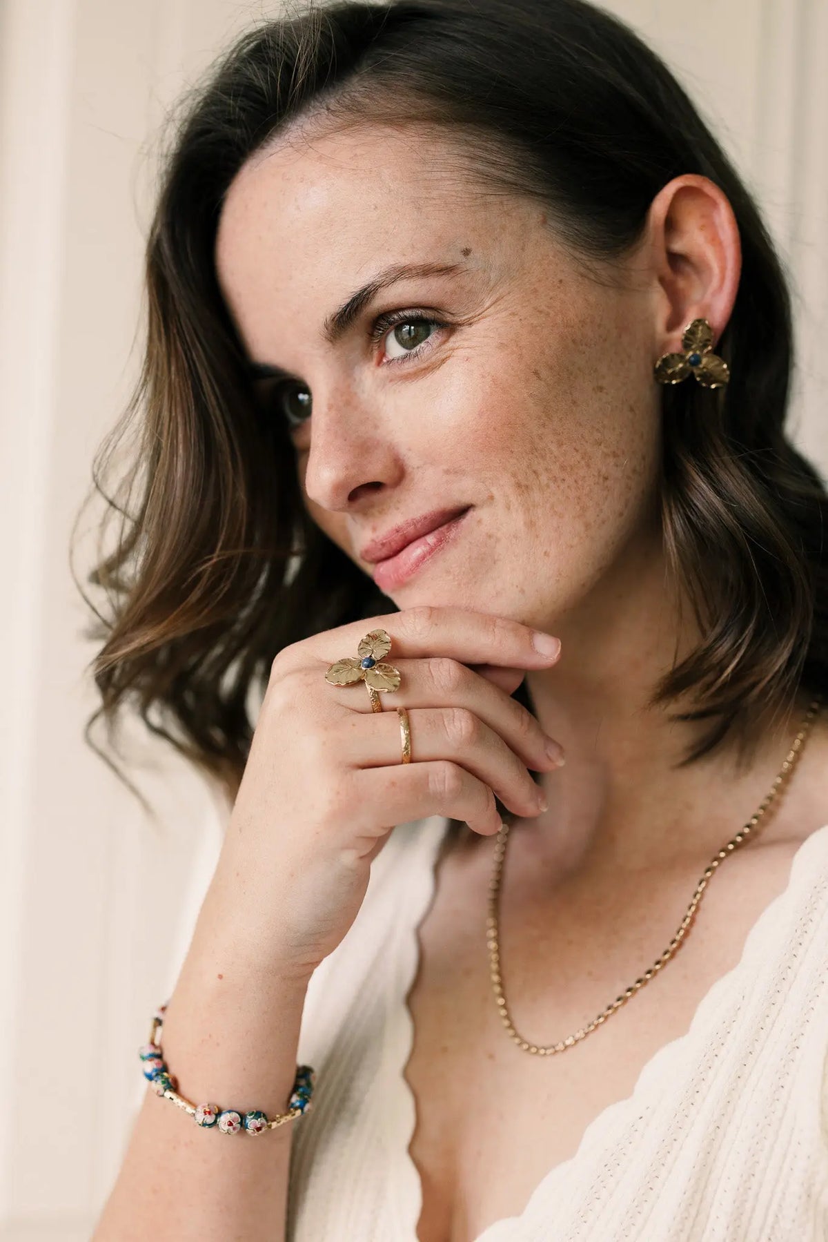 Bague Orchidée Un de ces quatre