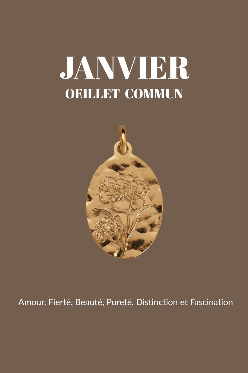 Pendentifs "Fleur de Naissance" Un de ces quatre
