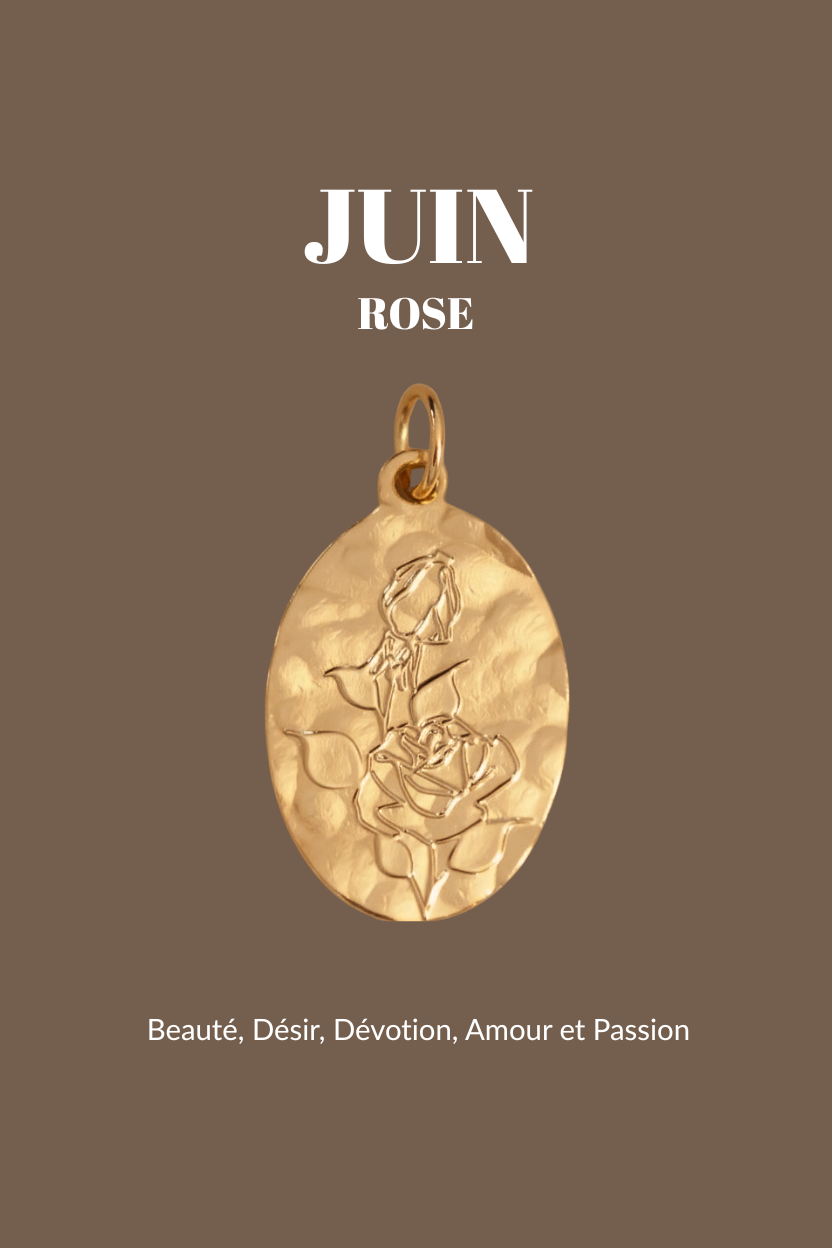 Pendentifs "Fleur de Naissance" Un de ces quatre