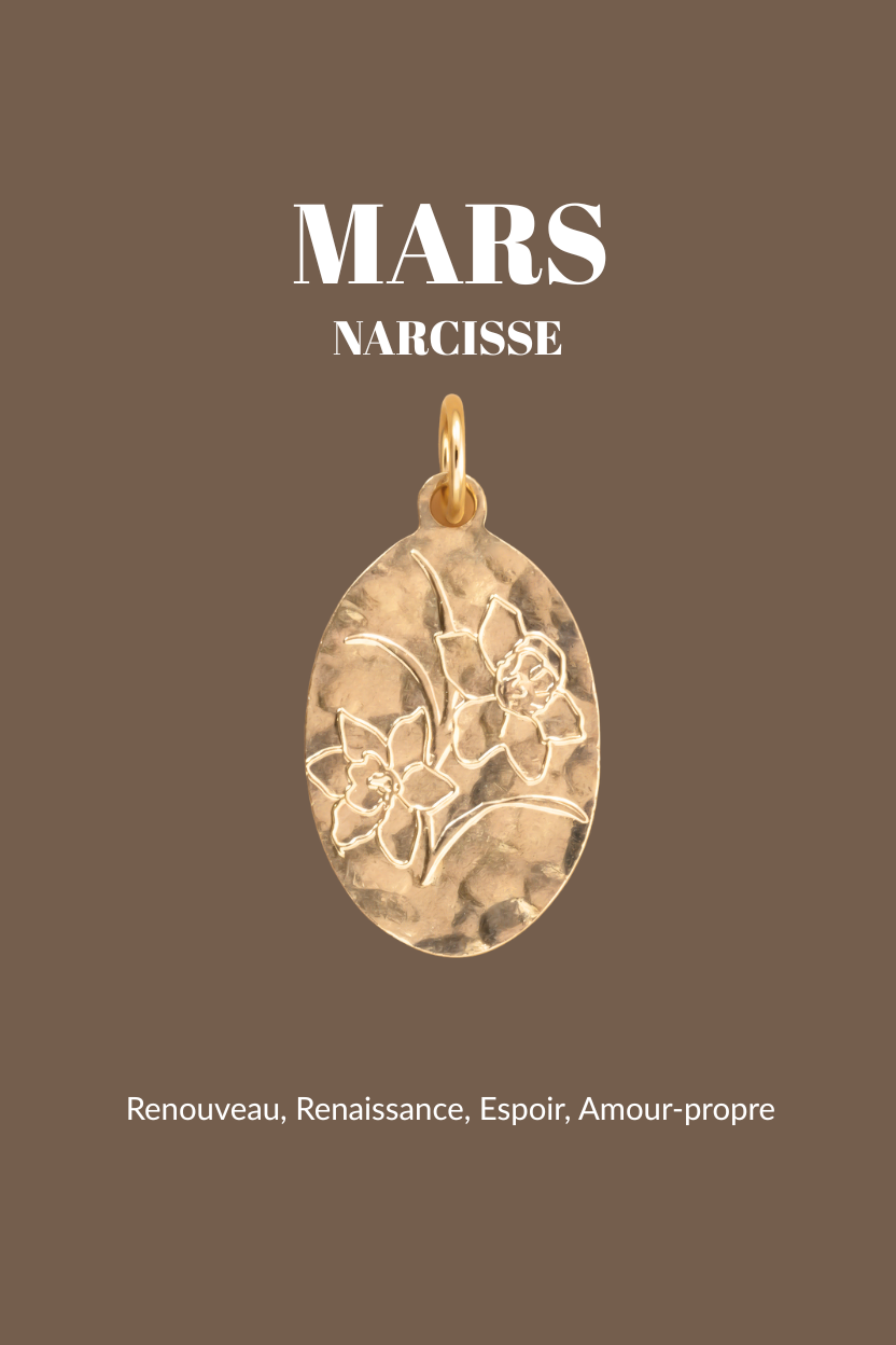 Pendentifs "Fleur de Naissance" Un de ces quatre