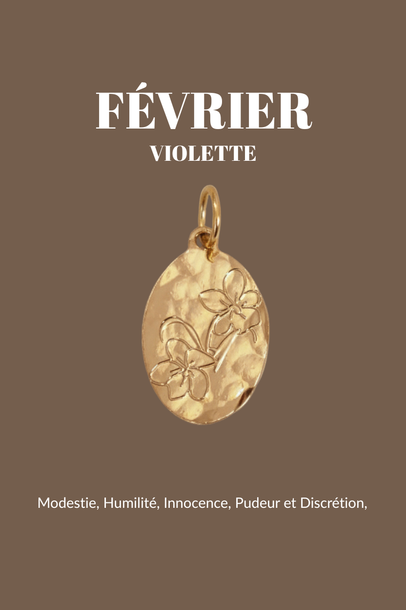 Pendentifs "Fleur de Naissance" Un de ces quatre