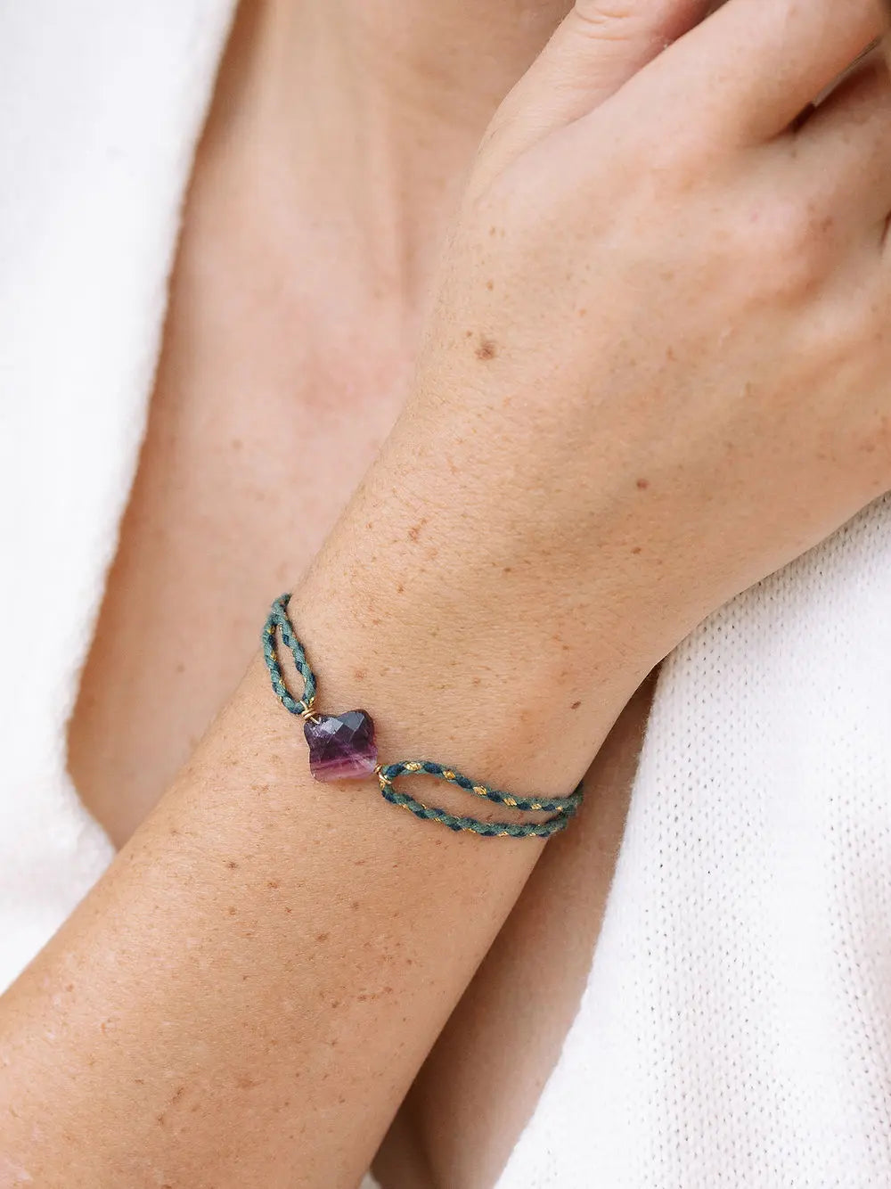 Bracelet Cordon Trèfle Un de ces quatre 