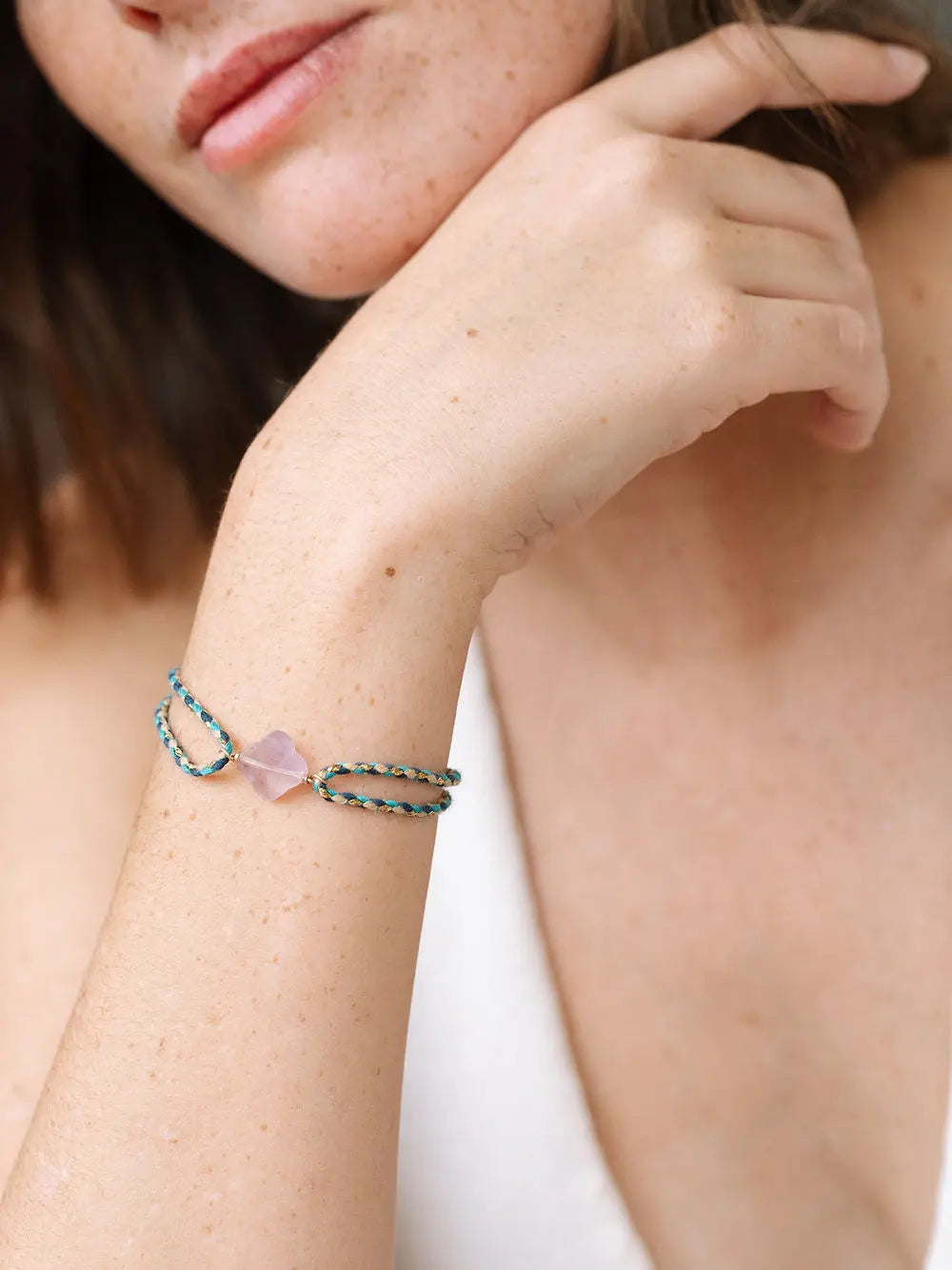 Bracelet Cordon Trèfle Un de ces quatre 