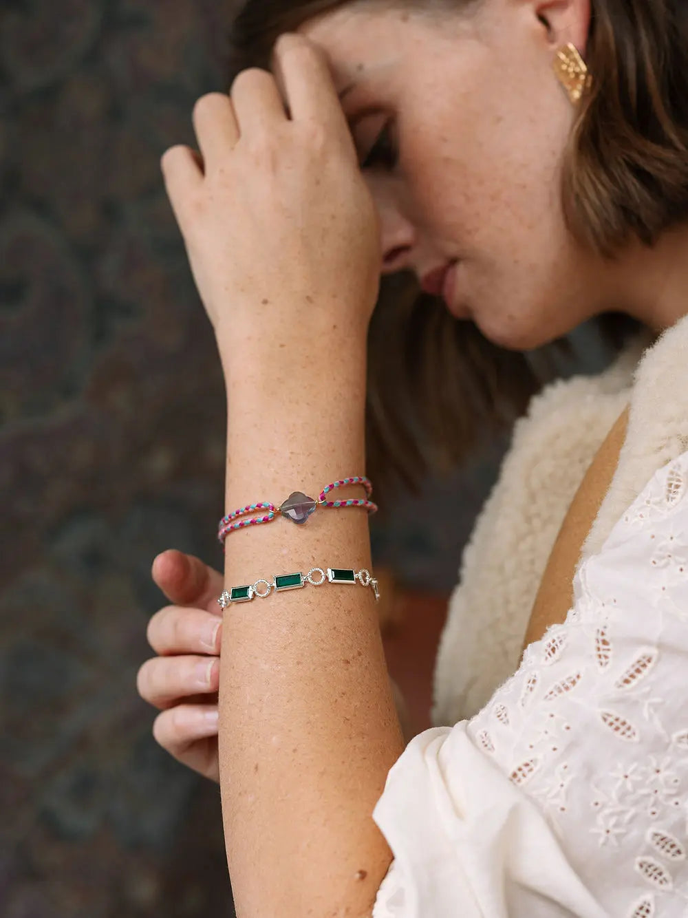 Bracelet Cordon Trèfle Un de ces quatre 