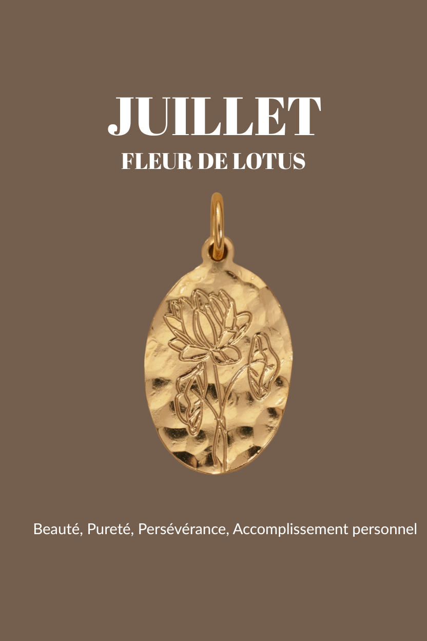 Pendentifs "Fleur de Naissance" Un de ces quatre 